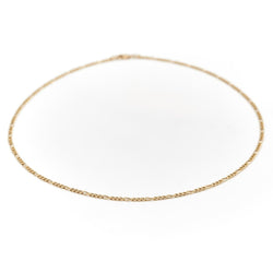 Collier Chaîne maille figaro en or jaune - Castafiore