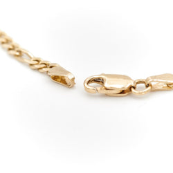 Collier Chaîne maille figaro en or jaune - Castafiore