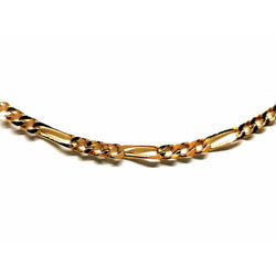 Collier Chaîne maille figaro en or jaune - Castafiore