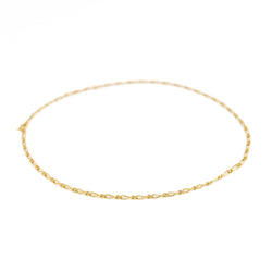 Collier Chaîne maille figaro en or jaune - Castafiore