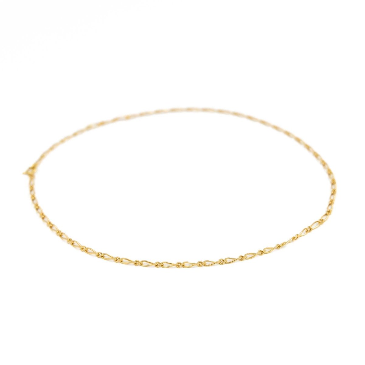 Collier Chaîne maille figaro en or jaune - Castafiore