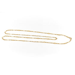 Collier Chaîne maille figaro en or jaune - Castafiore