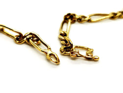 Collier Chaîne maille figaro en or jaune - Castafiore