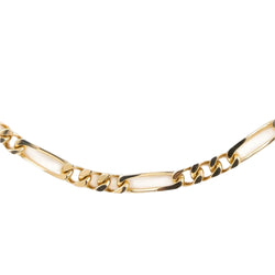 Collier Chaîne maille figaro en or jaune - Castafiore