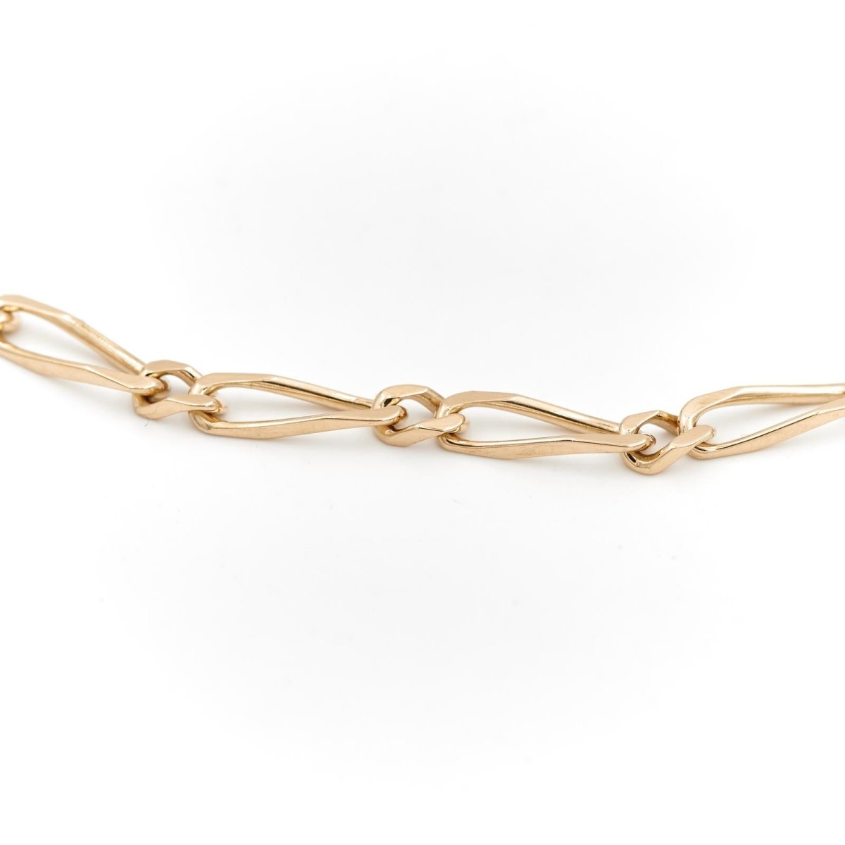 Collier Chaîne maille figaro en or jaune - Castafiore