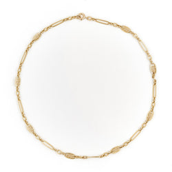 Collier Chaîne maille filigrane en or jaune - Castafiore