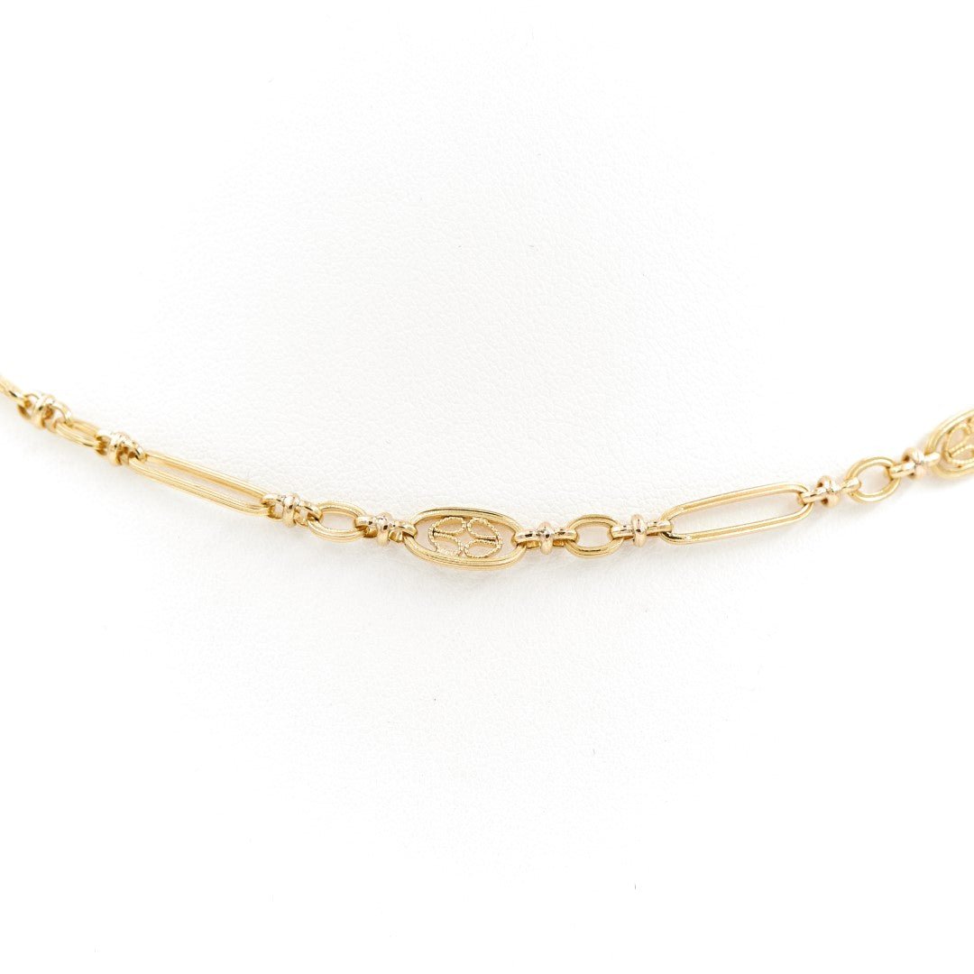 Collier Chaîne maille filigrane en or jaune - Castafiore