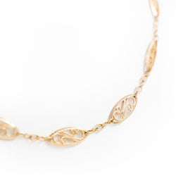 Collier Chaîne maille filigrane en or jaune - Castafiore