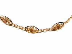 Collier Chaîne maille filigrane en or jaune - Castafiore