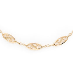 Collier Chaîne maille filigrane en or jaune - Castafiore