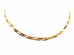 Collier Chaîne maille firgaro en or jaune - Castafiore