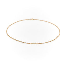 Collier Chaîne maille forçat en or jaune - Castafiore