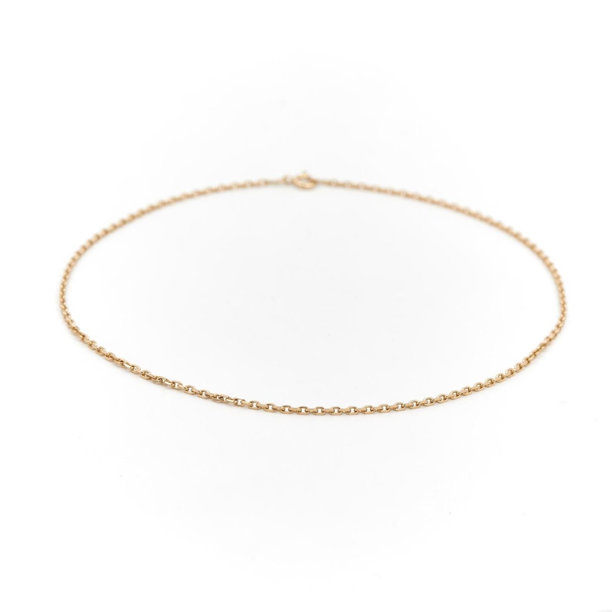 Collier Chaîne maille forçat en or jaune - Castafiore