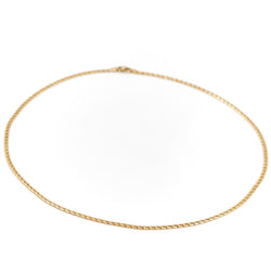 Collier Chaîne maille forçat en or jaune - Castafiore