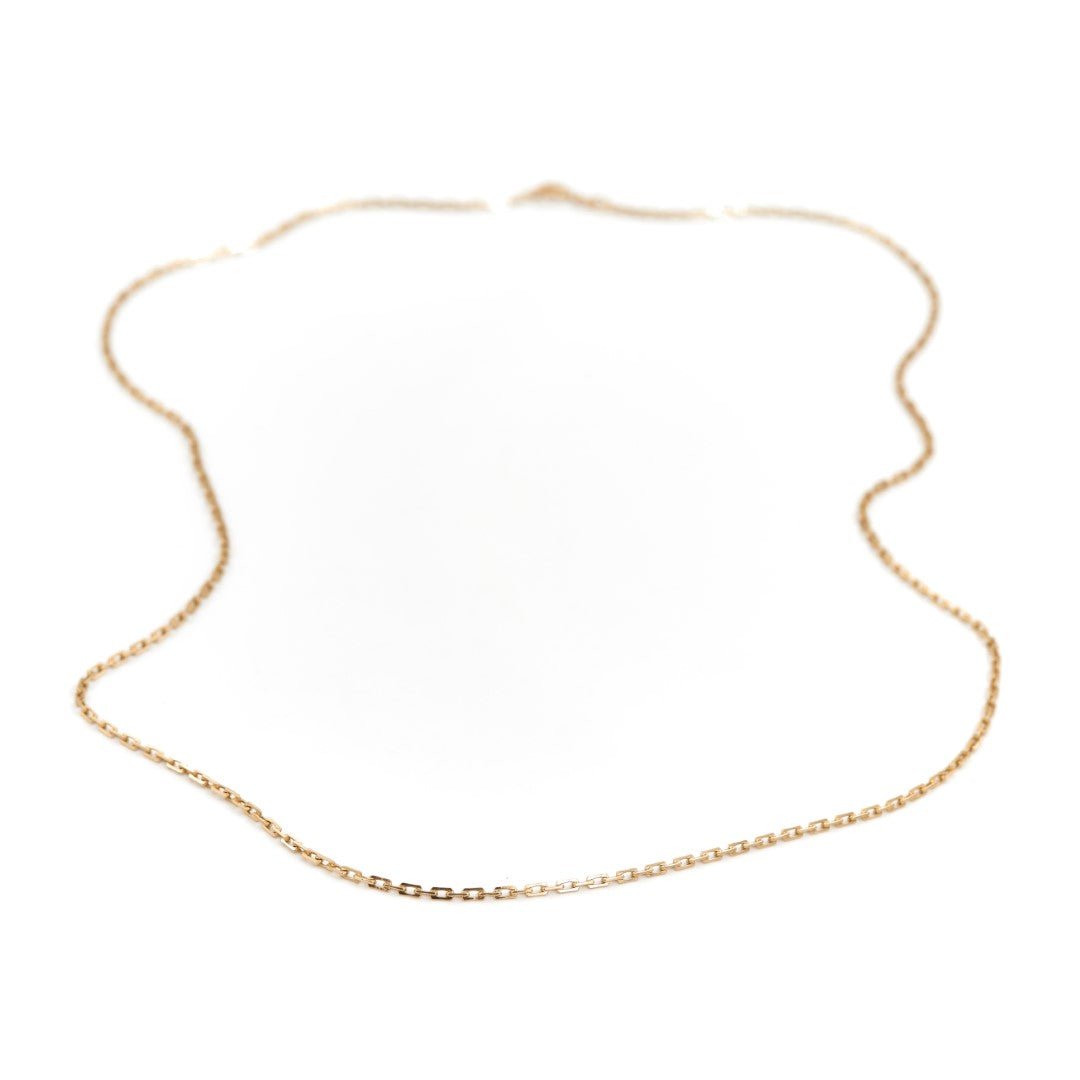 Collier Chaîne maille forçat en or jaune - Castafiore