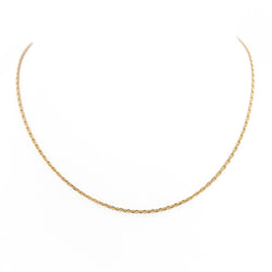 Collier Chaîne maille forçat en or jaune - Castafiore