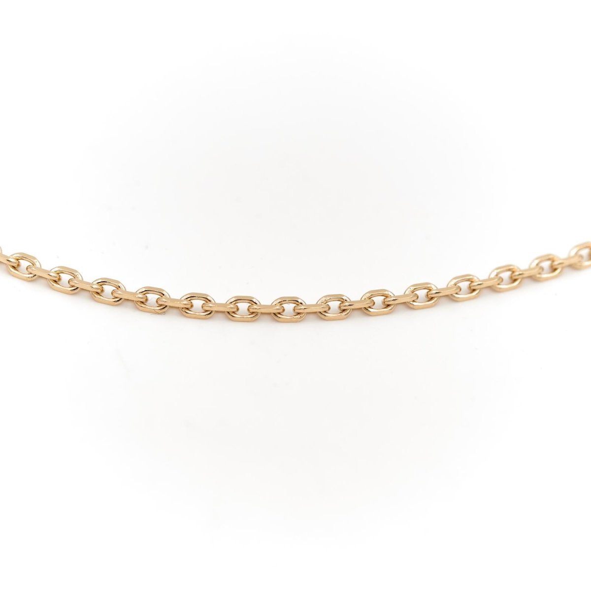 Collier Chaîne maille forçat en or jaune - Castafiore