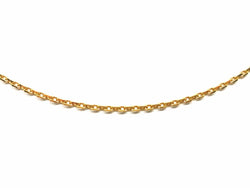 Collier Chaîne maille forçat en or jaune - Castafiore