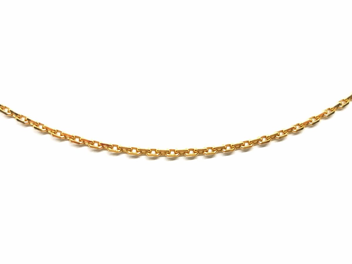 Collier Chaîne maille forçat en or jaune - Castafiore