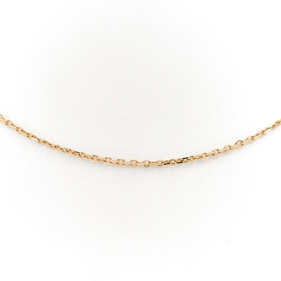 Collier Chaîne maille forçat en or jaune - Castafiore