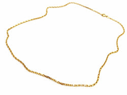 Collier Chaîne maille forçat en or jaune - Castafiore
