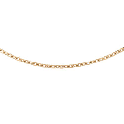 Collier Chaîne maille forçat en or jaune - Castafiore