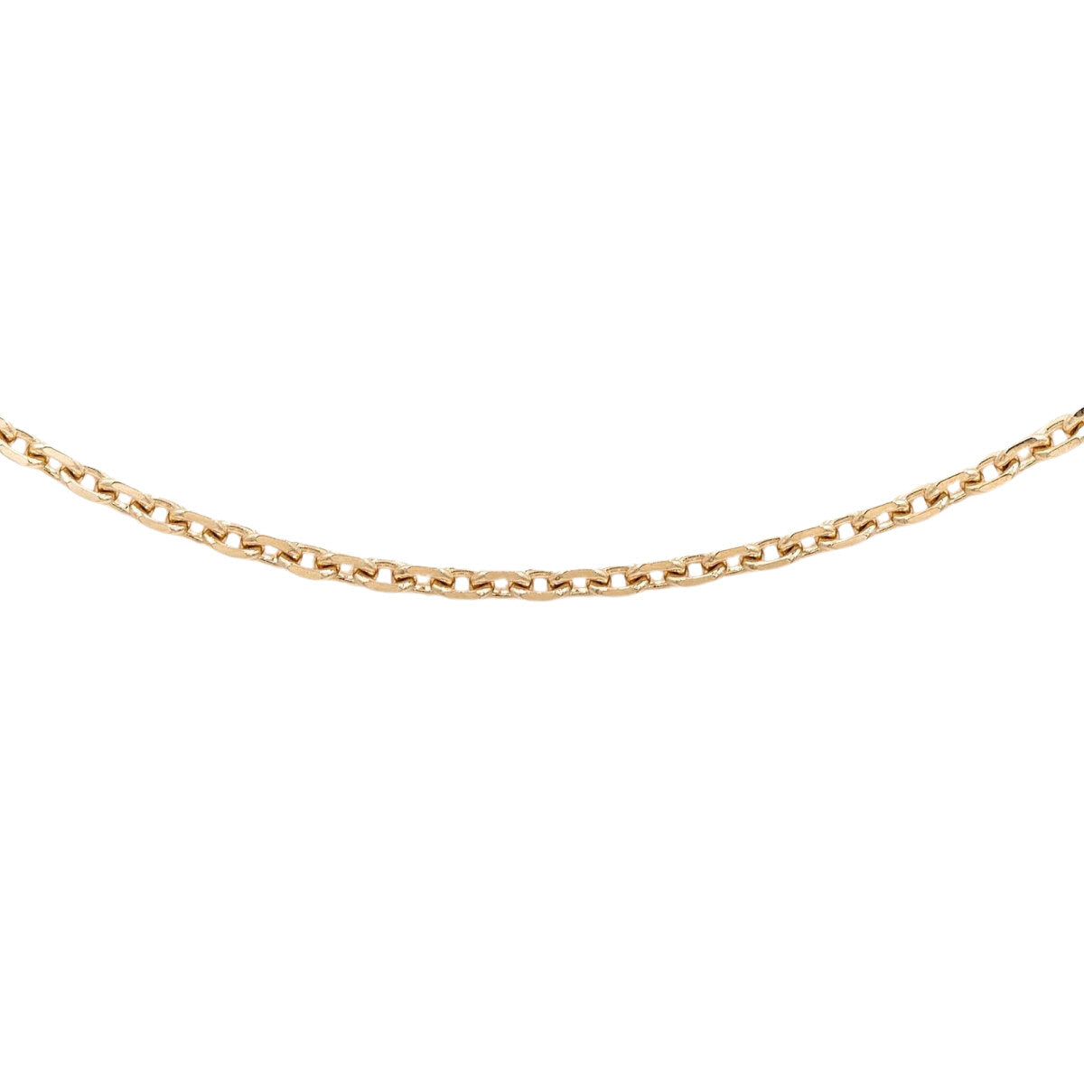 Collier Chaîne maille forçat en or jaune - Castafiore