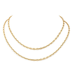 Collier Chaîne maille forçat en or jaune - Castafiore