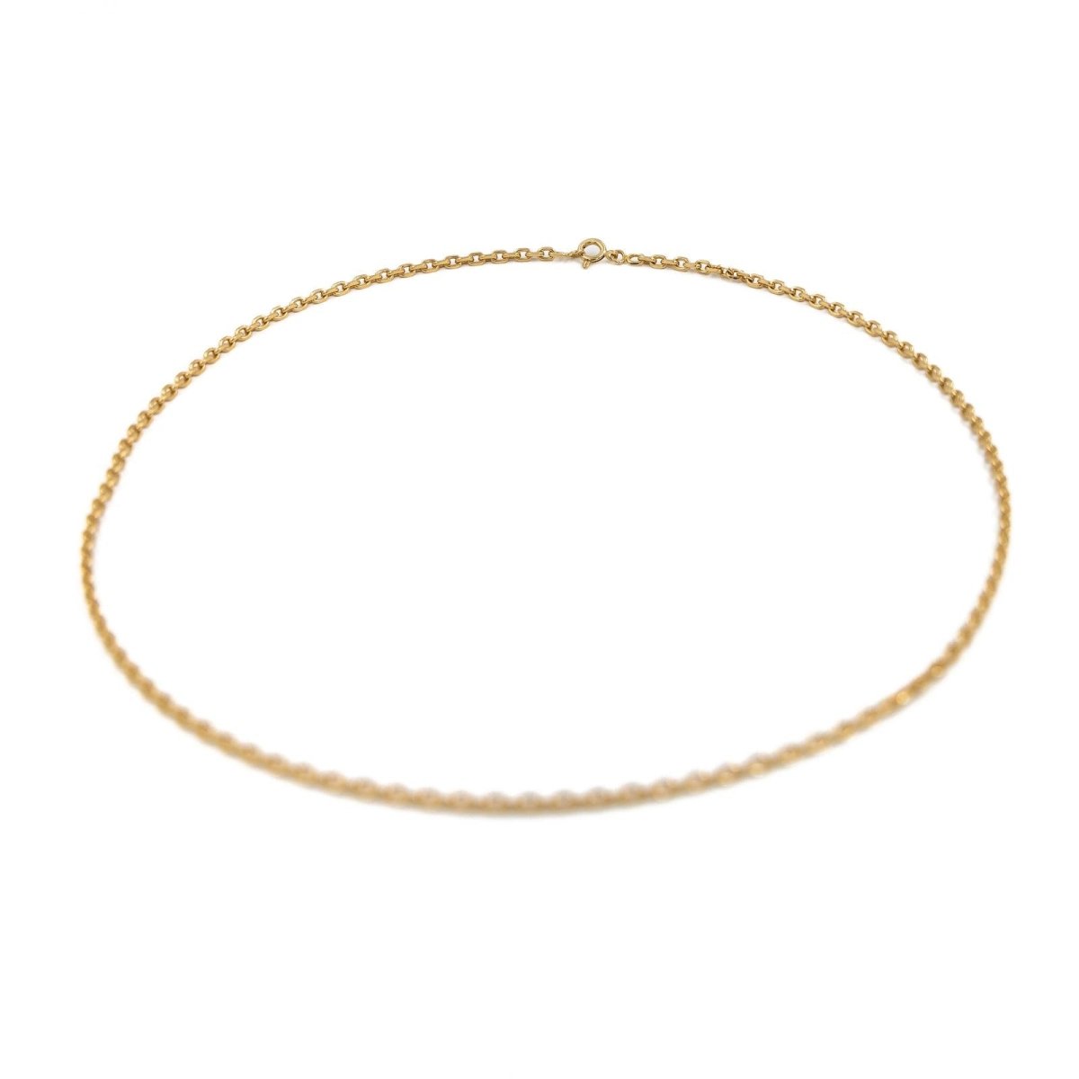 Collier Chaîne maille forçat en or jaune - Castafiore