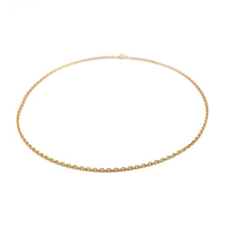 Collier Chaîne maille forçat en or jaune - Castafiore