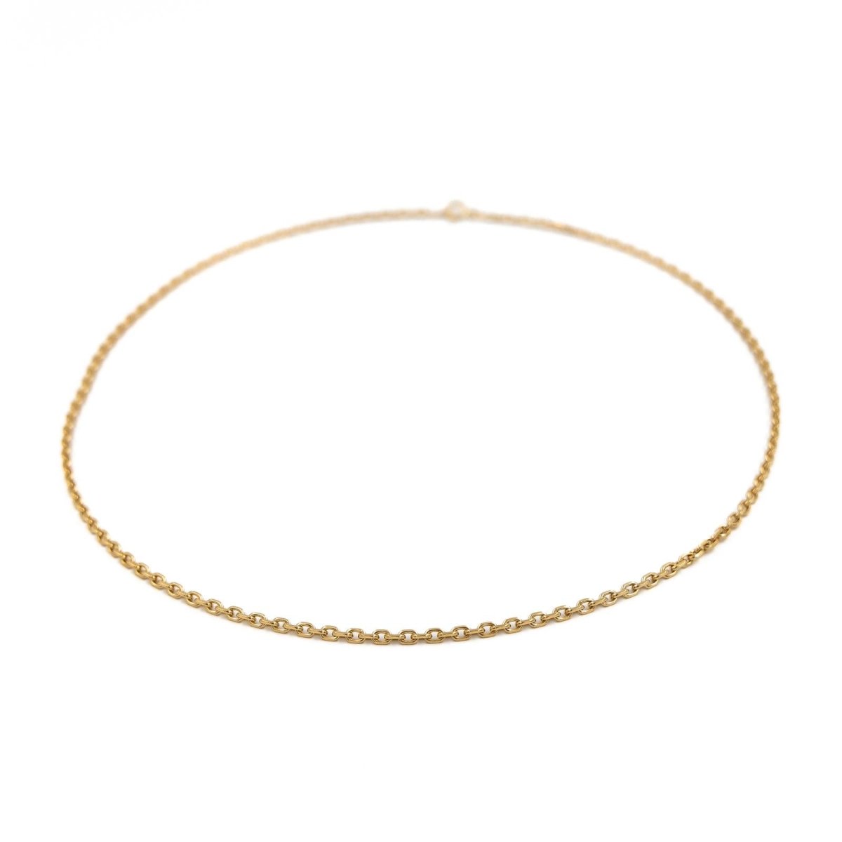 Collier Chaîne maille forçat en or jaune - Castafiore