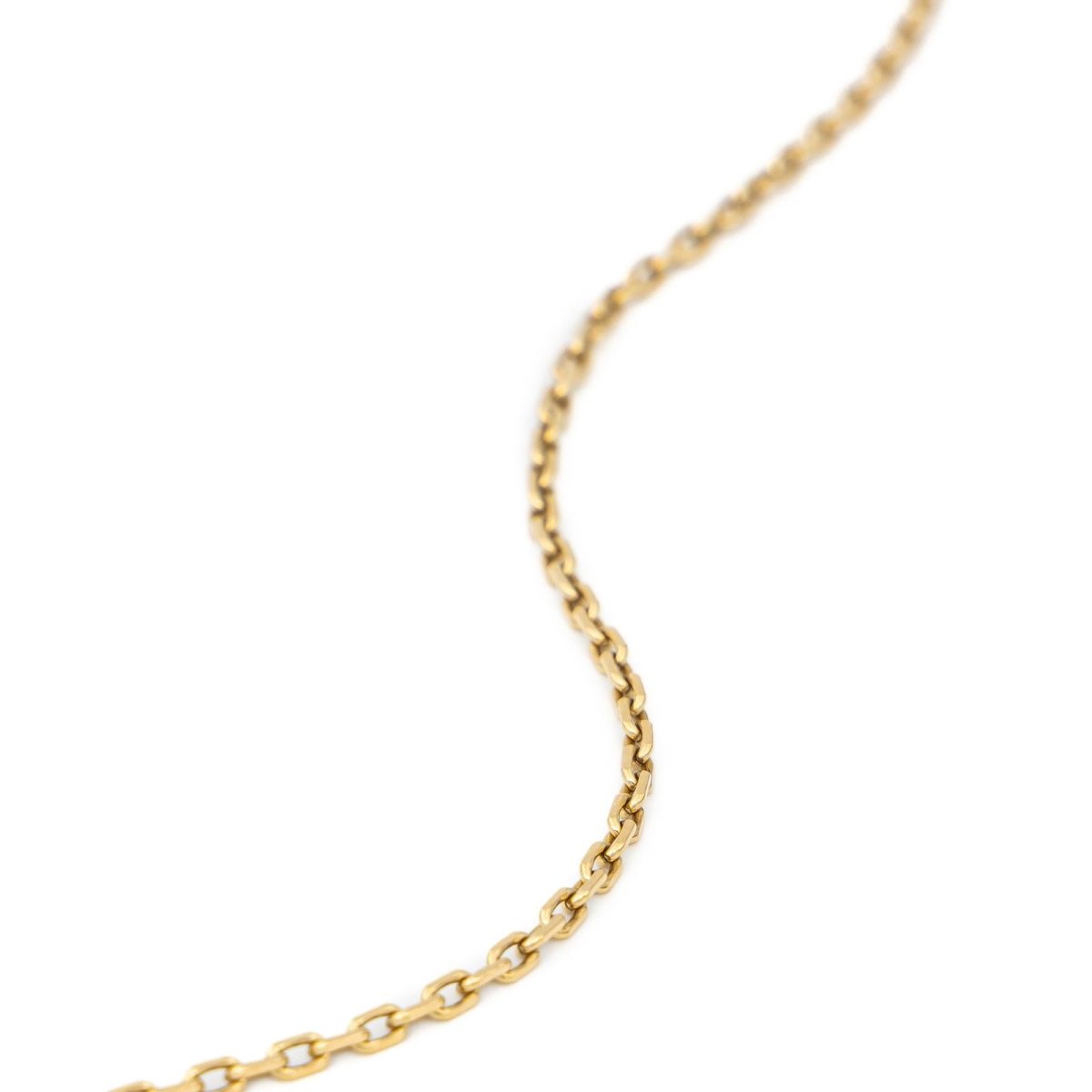 Collier Chaîne maille forçat en or jaune - Castafiore