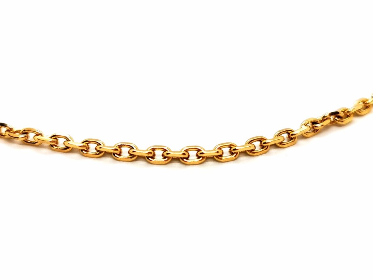 Collier Chaîne maille forçat en or jaune - Castafiore