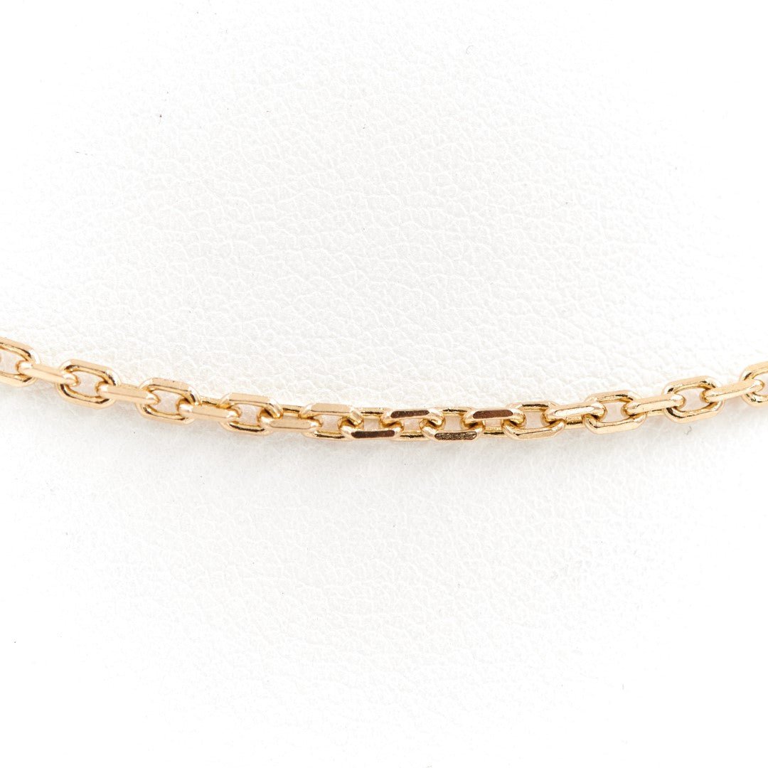 Collier Chaîne maille forçat en or jaune - Castafiore