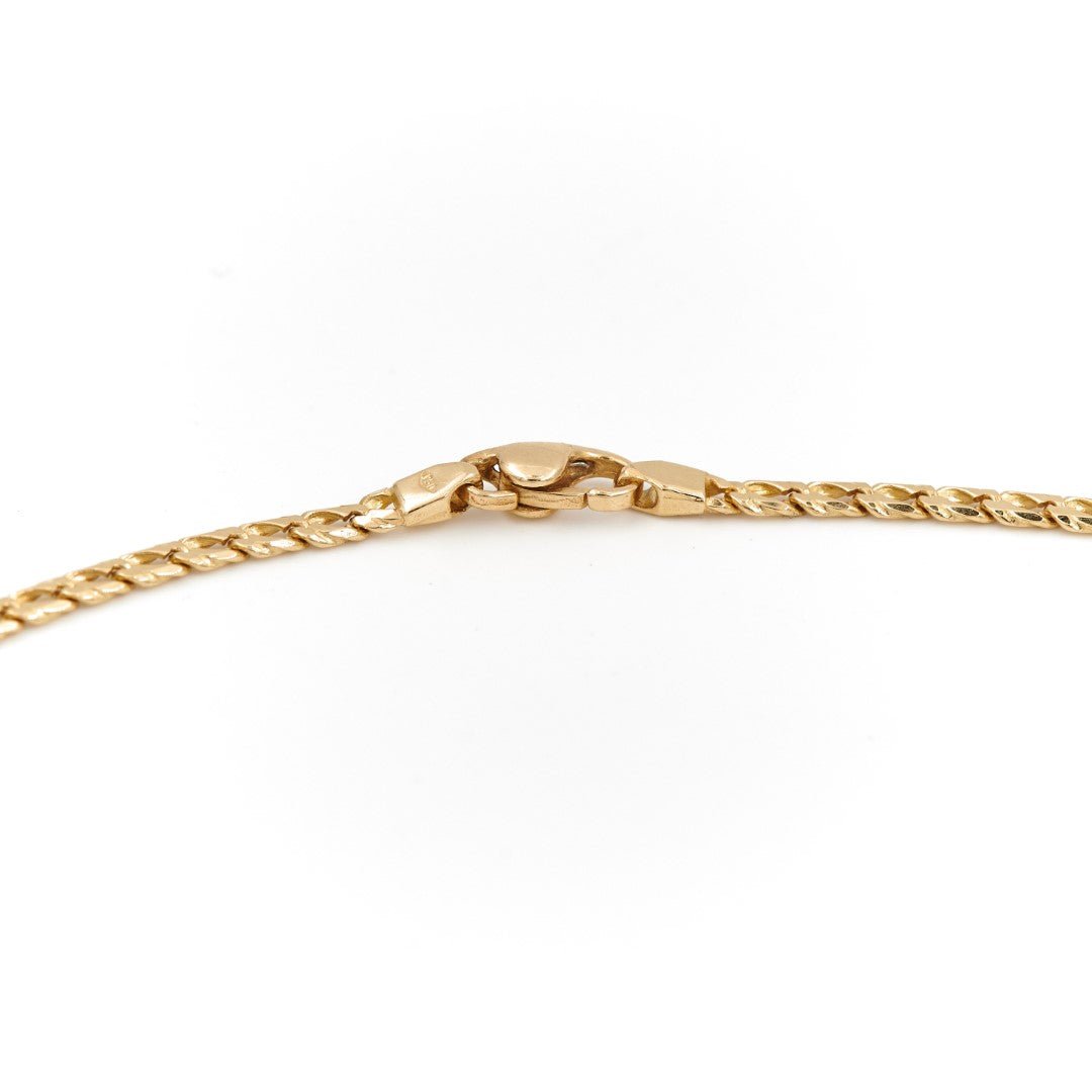 Collier Chaîne maille forçat en or jaune - Castafiore