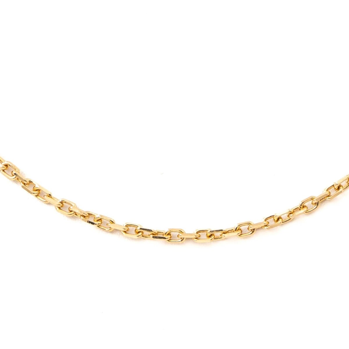 Collier Chaîne maille forçat en or jaune - Castafiore