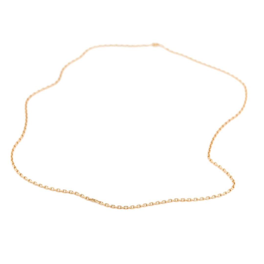 Collier Chaîne maille forçat en or jaune - Castafiore