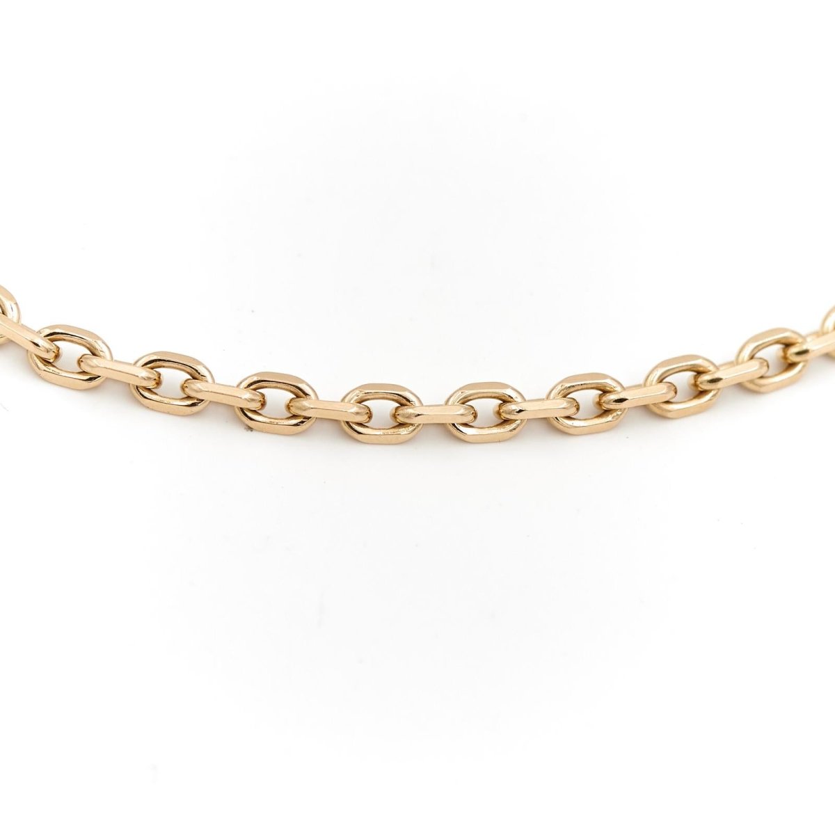 Collier Chaîne maille forçat en or jaune - Castafiore