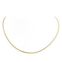 Collier Chaîne maille forçat en or jaune - Castafiore