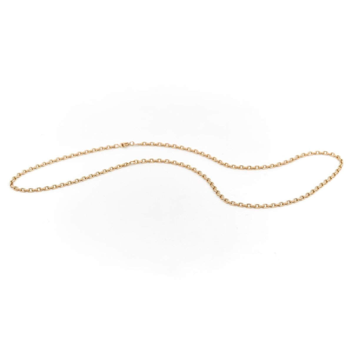 Collier Chaîne maille forçat en or jaune - Castafiore