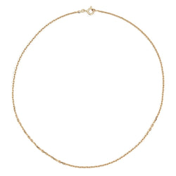Collier Chaîne maille forçat en or jaune - Castafiore