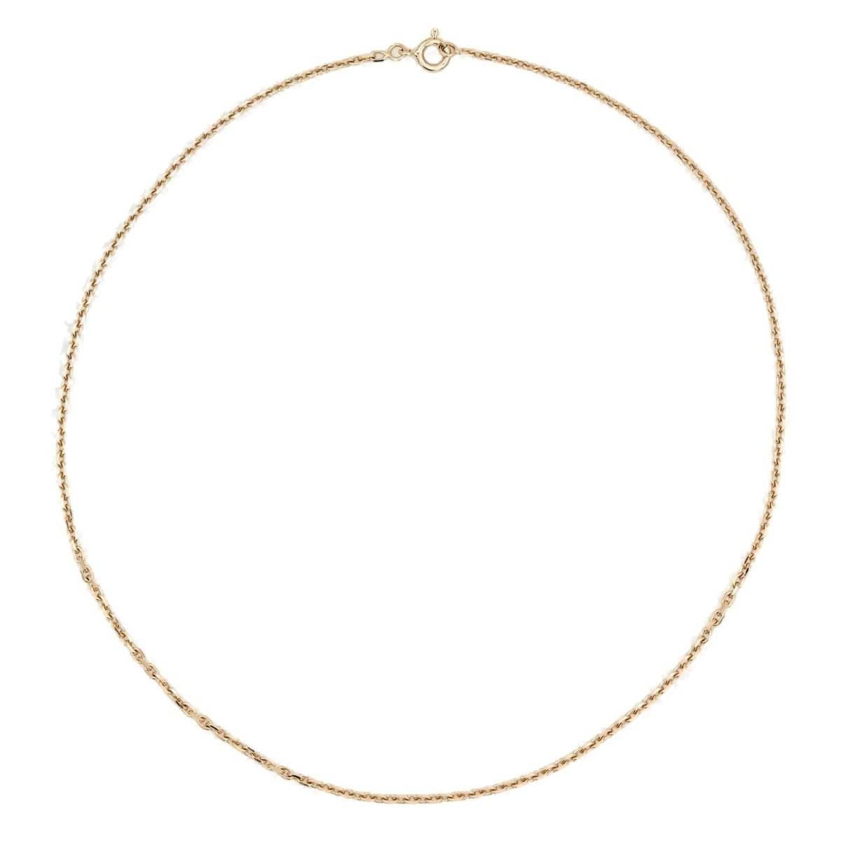 Collier Chaîne maille forçat en or jaune - Castafiore