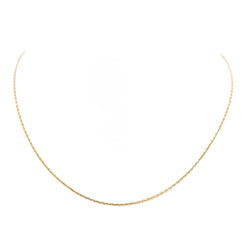 Collier Chaîne maille forçat en or jaune - Castafiore