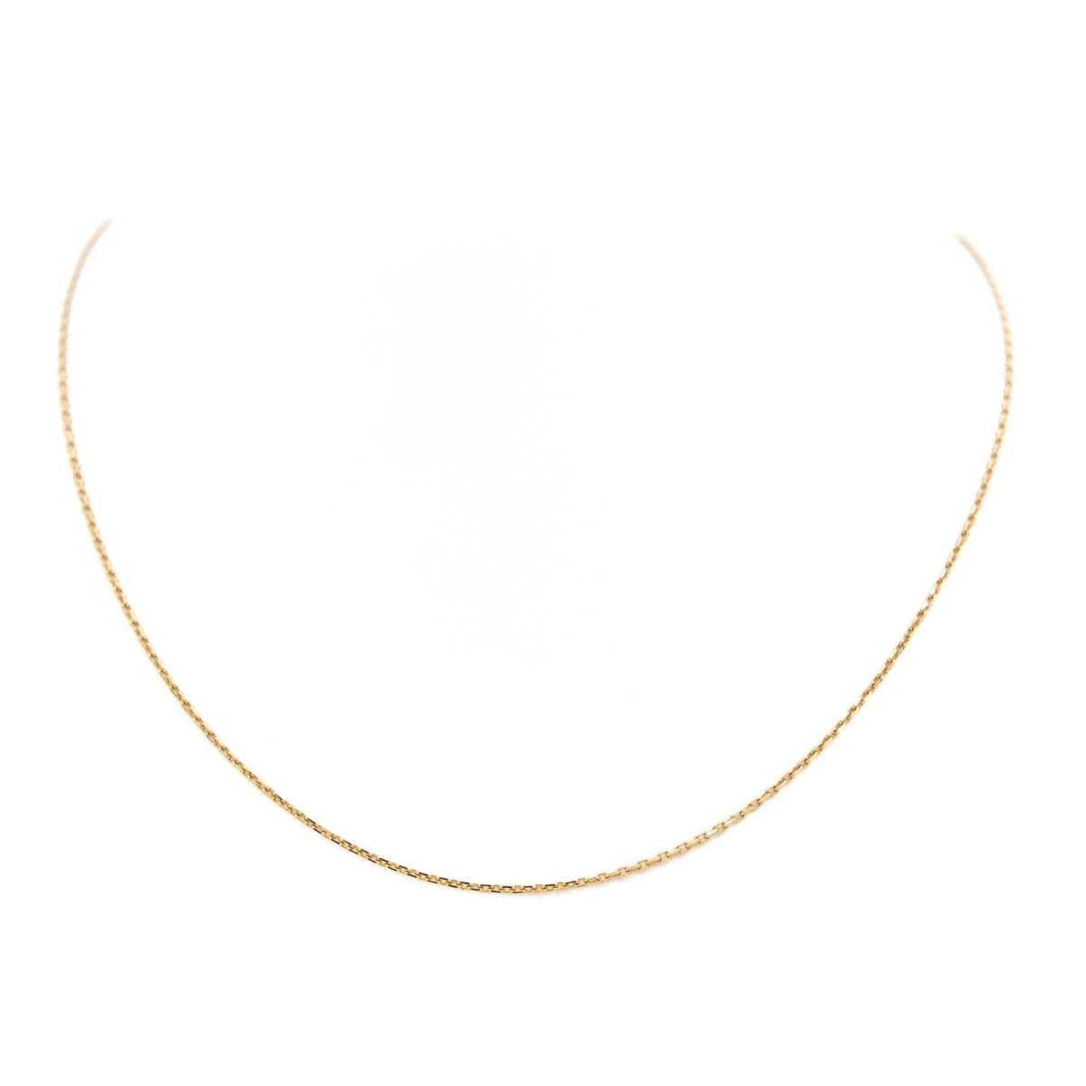 Collier Chaîne maille forçat en or jaune - Castafiore