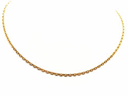Collier Chaîne maille forçat en or jaune - Castafiore
