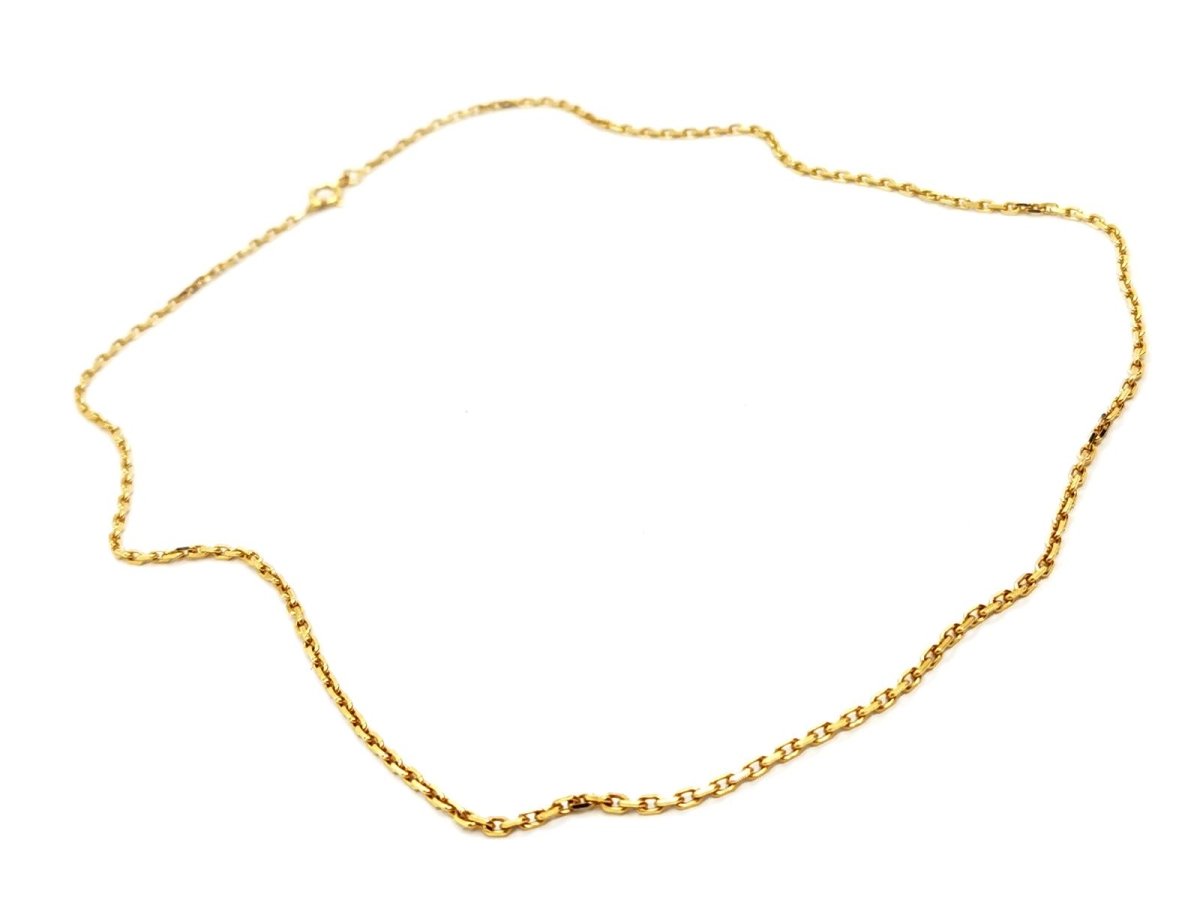 Collier Chaîne maille forçat en or jaune - Castafiore