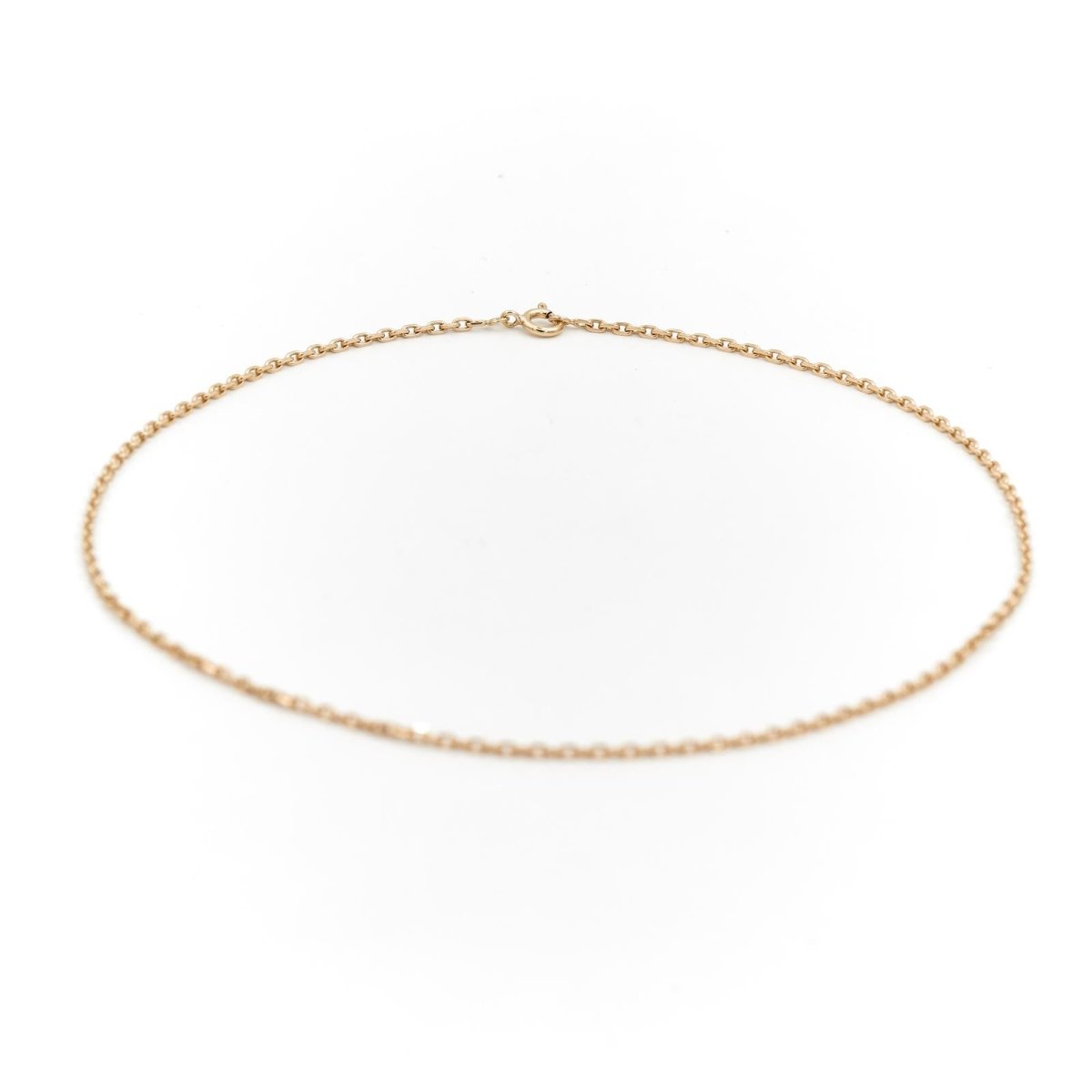 Collier Chaîne maille forçat en or jaune - Castafiore