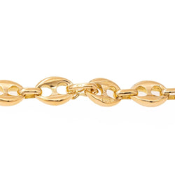 Collier Chaîne maille grain de café en or jaune - Castafiore