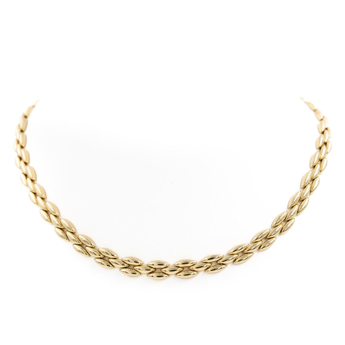 Collier Chaîne maille grain de riz en or jaune - Castafiore