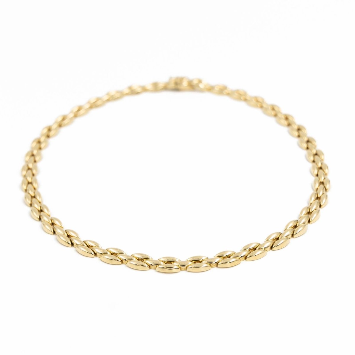 Collier Chaîne maille grain de riz en or jaune - Castafiore